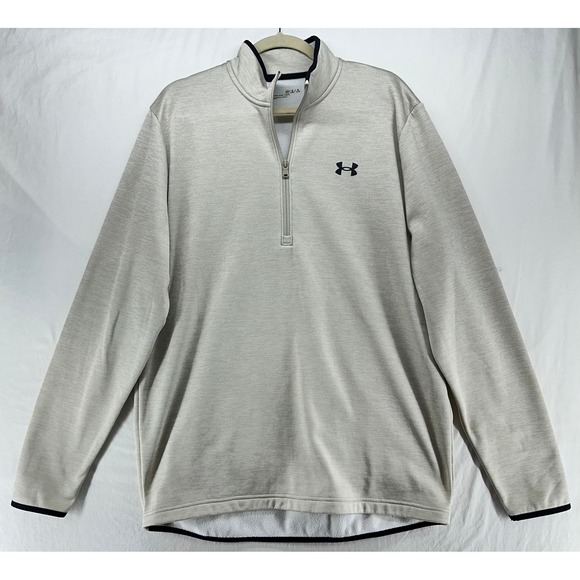 Under Armour Other - Under Armour Mens Large Tall 1/4 Zip Pullover Fleece Tan Heather Large Tall